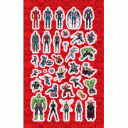 AVENGERS COLOURING SET ชุดระบายสี The Avengers are Here! + สีไม้และสติ๊กเกอร์โฮโลแกรม